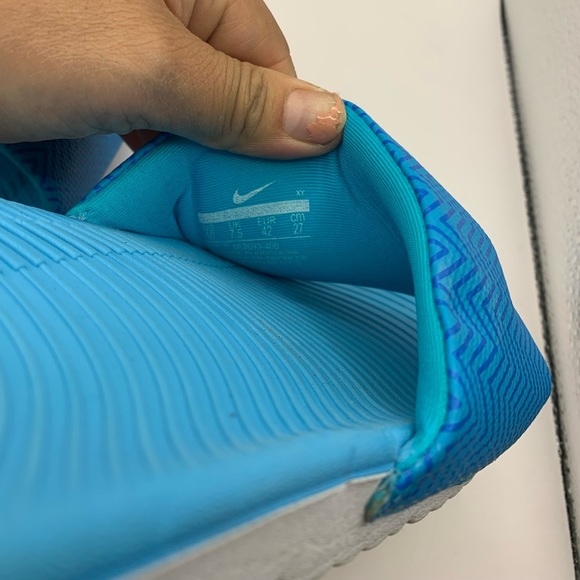 NIKE Swoosh Slides Sandals Blue/Grey Logo - Women’s size 10 - Picture 4 of 4